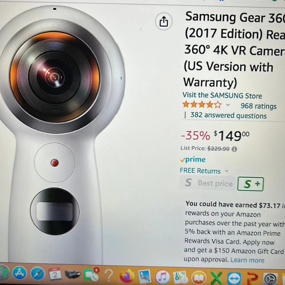 New Samsung Gear360camera.